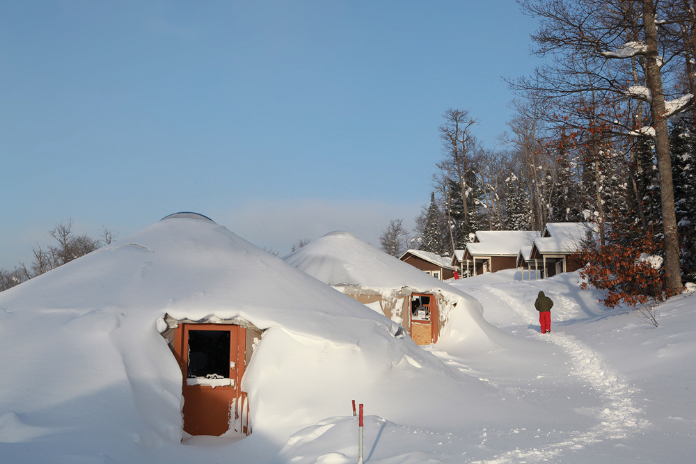 Quiet Morning at Mount Bohemia Basecamp