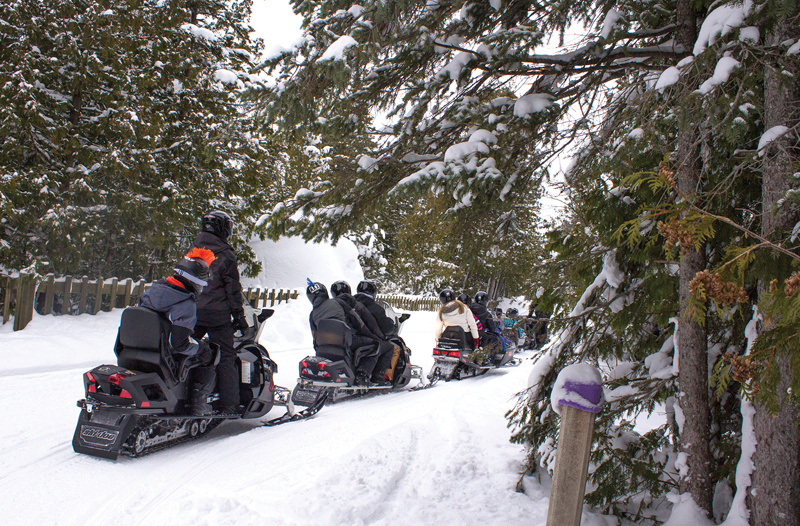 Winter activities on Mackinac Island