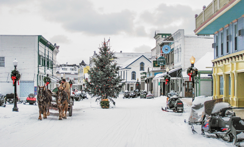 Mackinac Island Christmas Bazaar 2022 The Great Turtle In The Snow - Michigan Blue Magazine