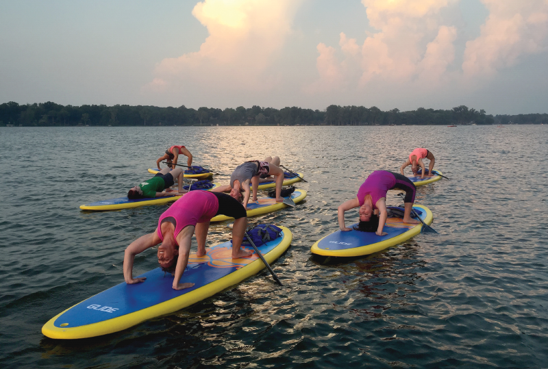 Yoga on the water