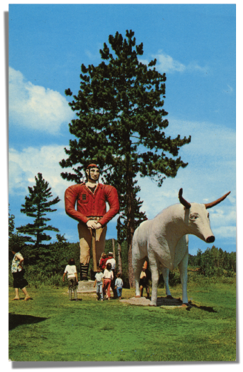 Paul Bunyan & Babe statues