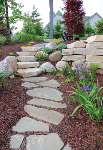 Stone pathway