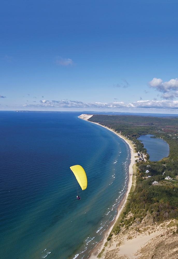 Paragliding - Aerial View