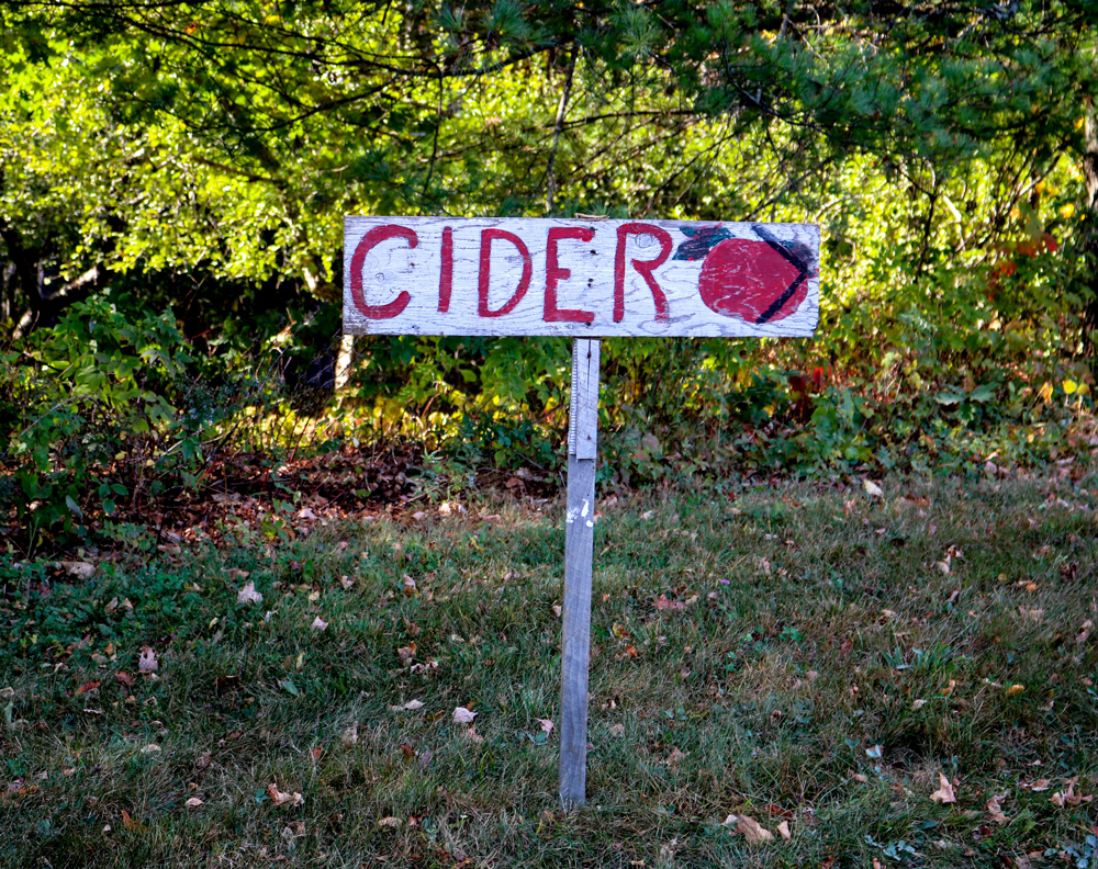 Cider mill sign