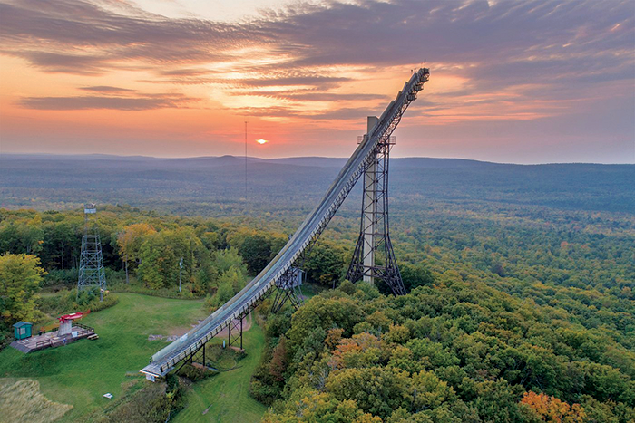 Copper Peak is North America’s only — and the world’s largest — ski-jumping hill. Visitors can take the long trek to the top to view parts of Michigan, Wisconsin, and Minnesota. 