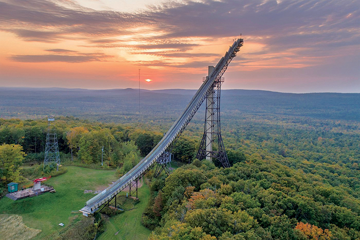 Copper Peak is North America’s only — and the world’s largest — ski-jumping hill. Visitors can take the long trek to the top to view parts of Michigan, Wisconsin, and Minnesota.